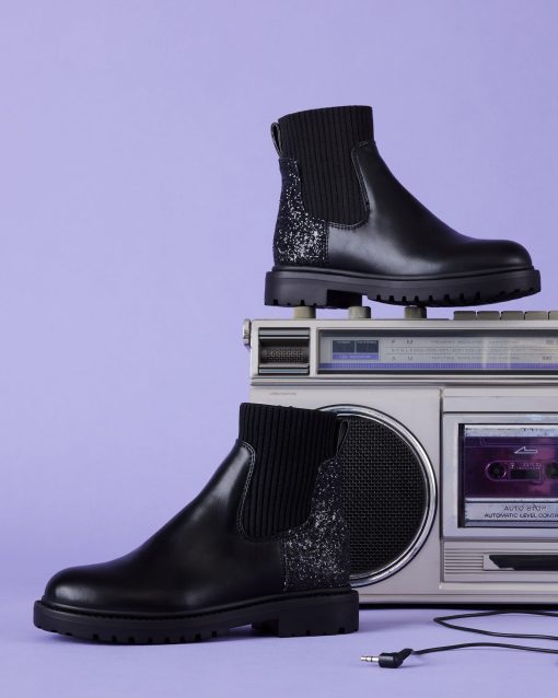 KIDS' LILYANA BLACK GLITTER - Image 6
