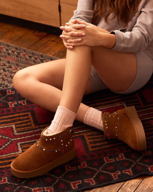 COMFY CHESTNUT SUEDE RHINESTONES - Image 8