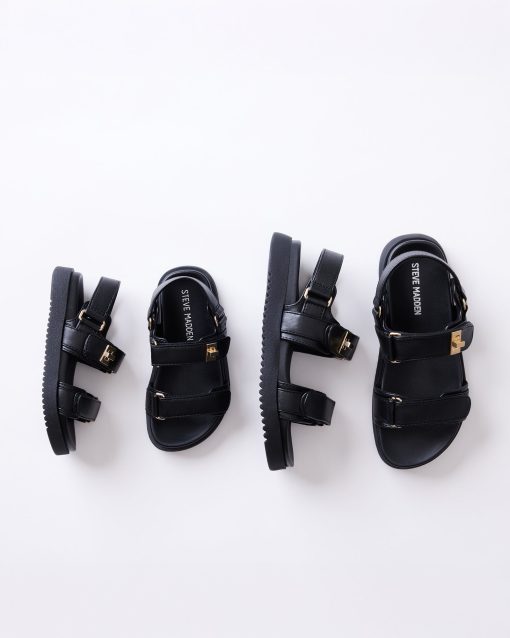 KIDS' AND TODDLERS' MONA BLACK SANDAL BUNDLE
