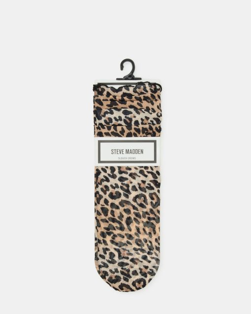 LEOPARD MESH SOCKS NATURAL - Image 3