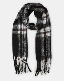 CLASSIC PLAID SCARF BLACK