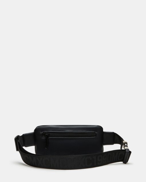 PLEATED BAGUETTE BELT BAG BLACK - Image 6