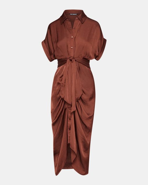 TORI DRESS BROWN - Image 6