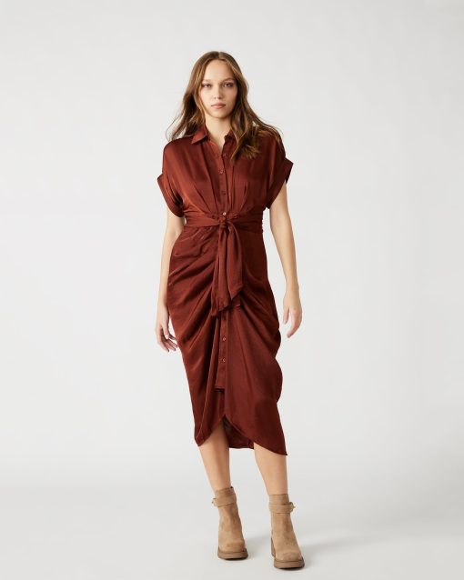 TORI DRESS BROWN - Image 2