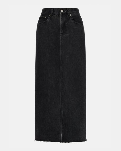 AVANI DENIM SKIRT BLACK - Image 6