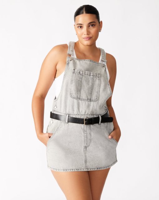 TAMIA DRESS LIGHT GREY - Image 3