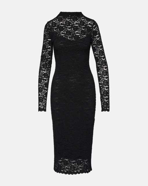 VIVIENNE LACE DRESS BLACK - Image 4
