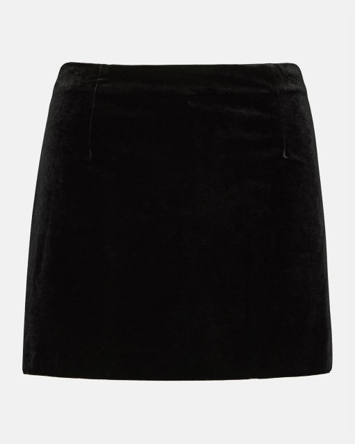 CINDI VELVET SKORT BLACK - Image 5