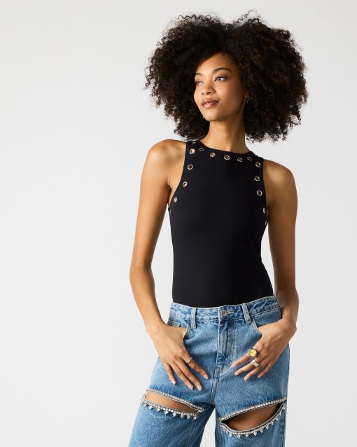 NICO GROMMET BODYSUIT BLACK - Image 2
