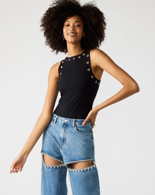 NICO GROMMET BODYSUIT BLACK - Image 3