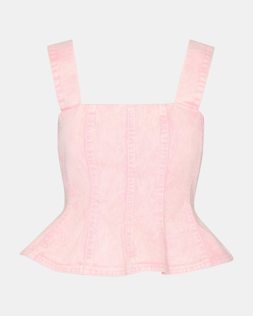 PENELOPI DENIM TOP PINK - Image 7