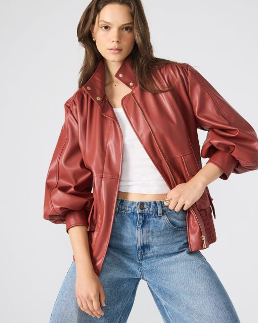 VEE JACKET DUSTY BRICK - Image 4