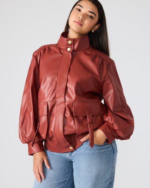 VEE JACKET DUSTY BRICK - Image 3