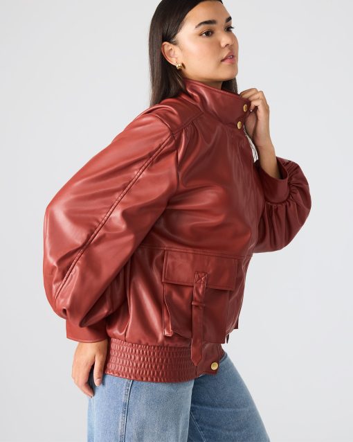 VEE JACKET DUSTY BRICK - Image 5