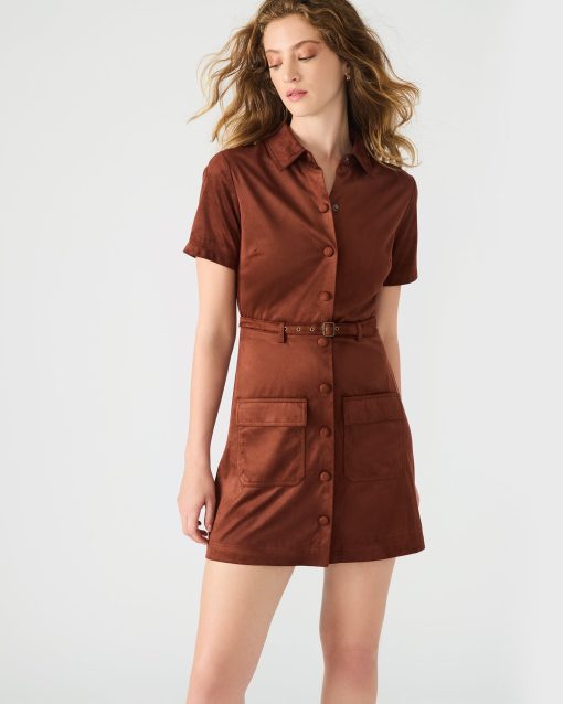 JOLIANA DRESS DARK FIG - Image 6