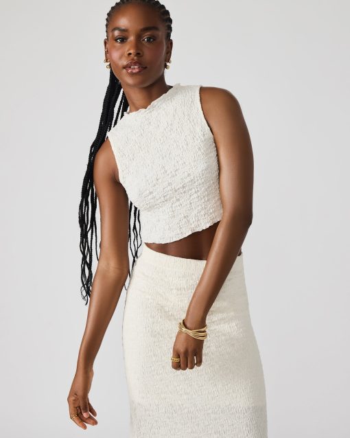 SEASIDE MAXI SKIRT SET CREAM - Image 2