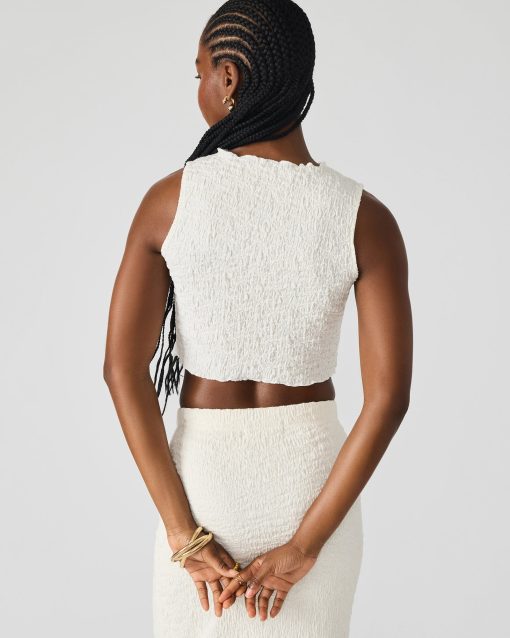 SEASIDE MAXI SKIRT SET CREAM - Image 4