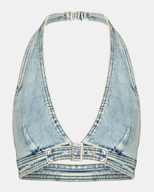 GRAZIELLA DENIM TOP - Image 4