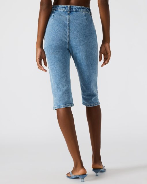 SKINNY RINA DENIM CAPRI PANT - Image 4