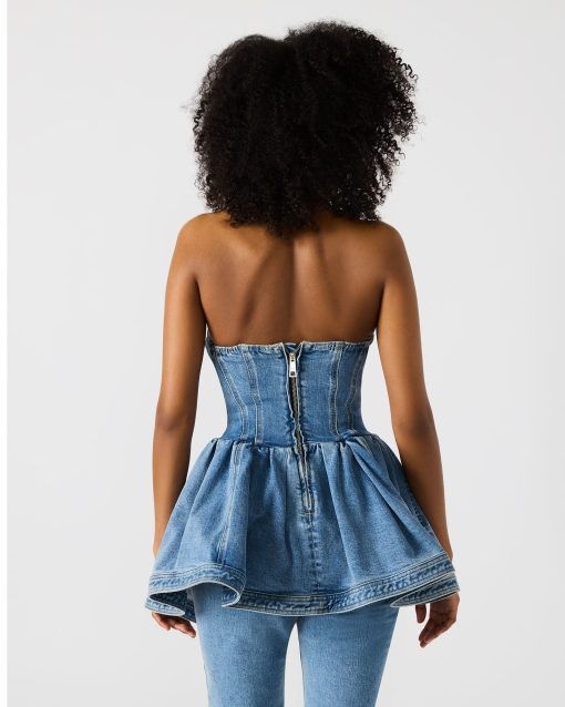 RINA DENIM TOP - Image 3