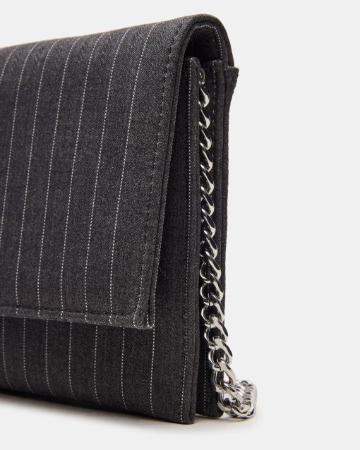 KITTIE HEEL AND JULIANA BAG GRAY PINSTRIPE BUNDLE - Image 5
