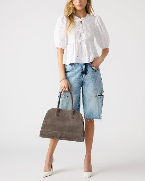 HEIDEE BAG GREY SUEDE - Image 7