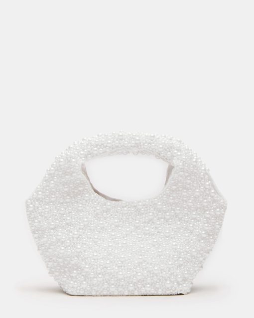 KINSLEY BEADED BAG WHITE - Image 6