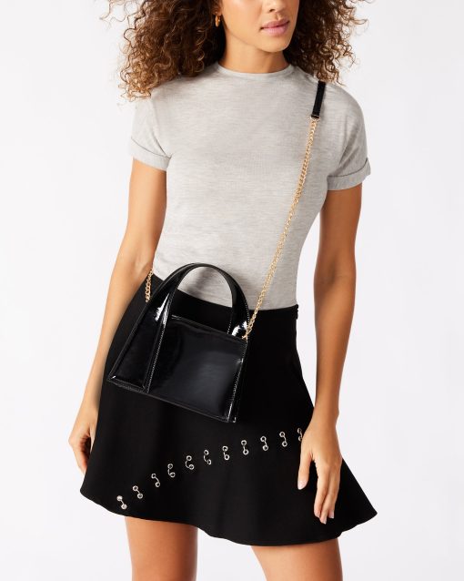 TWISTY BAG BLACK PATENT - Image 2