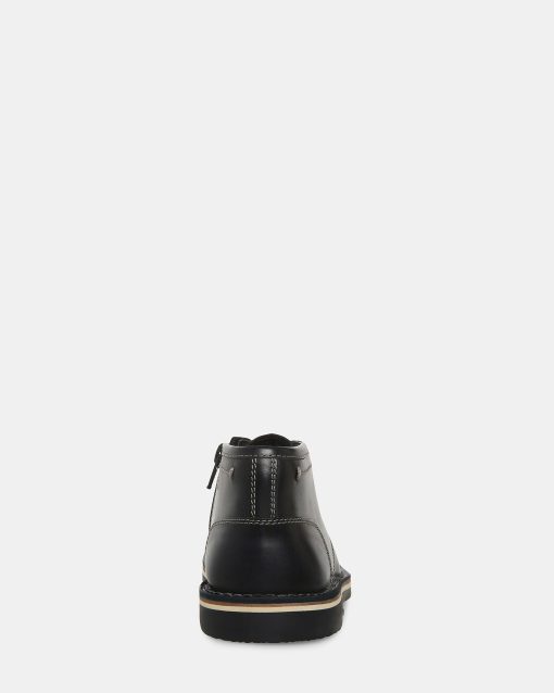 KIDS' HARKEEN BLACK LEATHER - Image 4