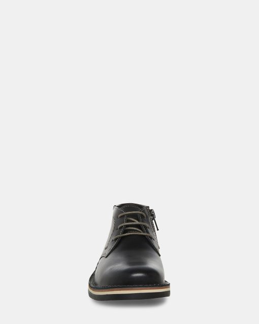 KIDS' HARKEEN BLACK LEATHER - Image 3