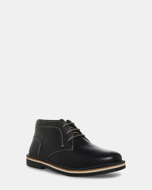 KIDS' HARKEEN BLACK LEATHER - Image 2