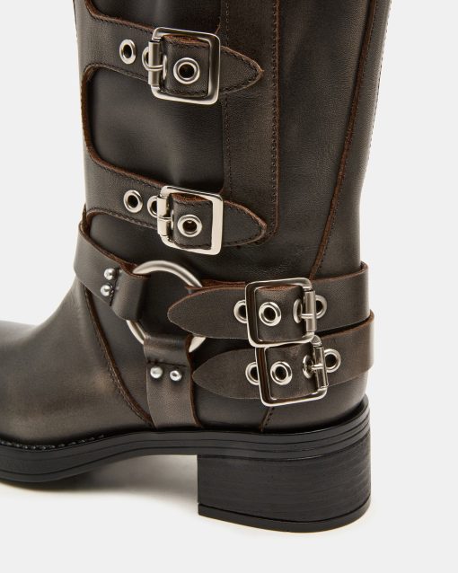 ROCKY BROWN DISTRESSED WIDE CALF - Image 3