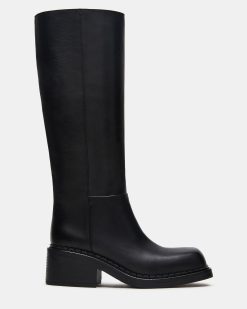 DAVOS BLACK LEATHER