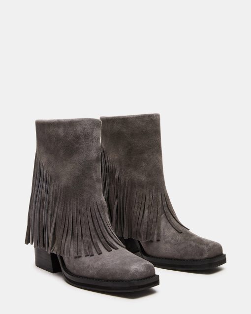 PIA FRINGE GREY SUEDE - Image 2