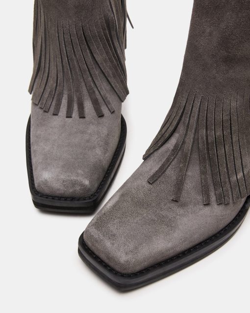 PIA FRINGE GREY SUEDE - Image 3
